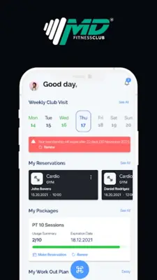 MD Fitness Club android App screenshot 2